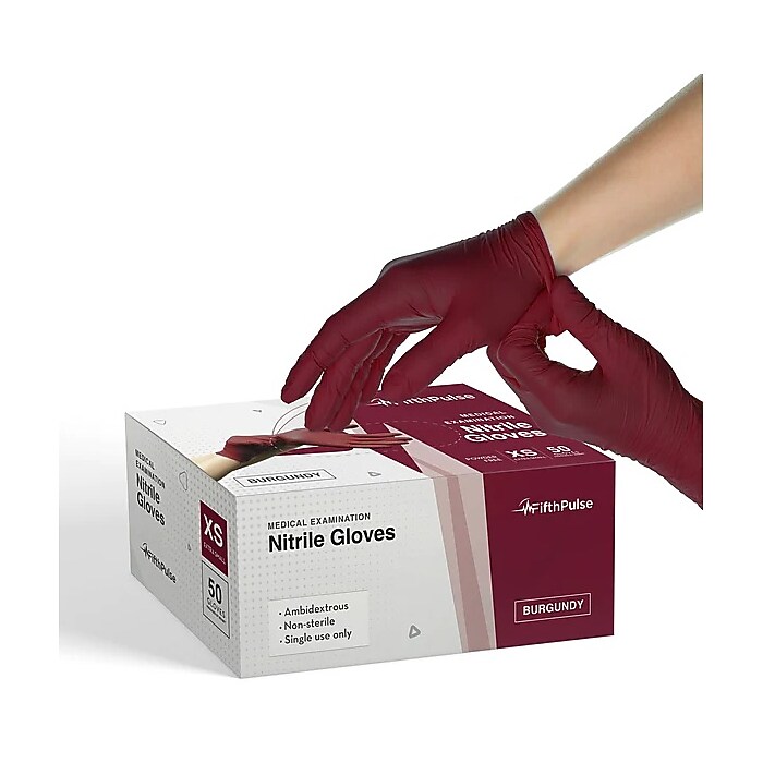FifthPulse Powder Free Nitrile Gloves, Latex Free, X-Large