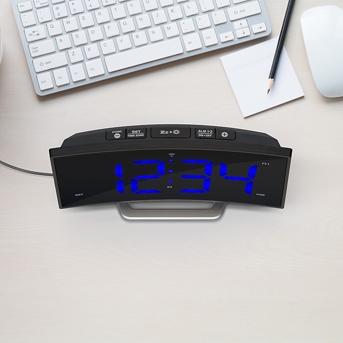 フルスペクトルLEDライト タイマー付シーンコントロール BLACK BOX Amazon.com: La Crosse Technology Curved Blue LED Atomic Dual Alarm