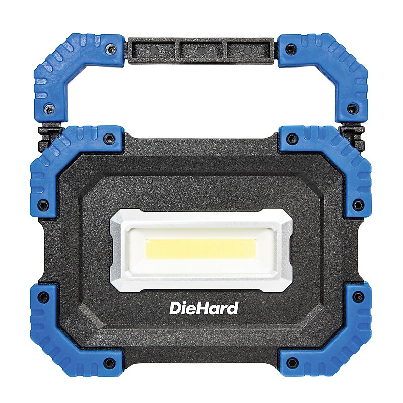 DieHard COB LED Rechargeable Utility Work Light & Power Bank, Water-Resistant, Blue/Black (41-6636) image 1