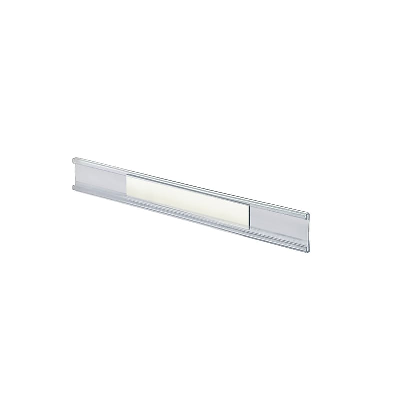 Azar Nameplate Holder, 8.5" x 1", Horizontal, Wall Mounted, Clear Plastic, 10/Pack (199602-MG) image 1