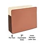 Staples Reinforced File Pocket, 7" Expansion, Letter Size, Brown, 5/Box (ST378737)~#|#~057F43EE-0813-44FC-97FAB70DDED69DBC_sc7