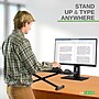 Uncaged Ergonomics KT3 Adjustable Standing Keyboard Stand and Mouse Tray, Black (KT3-B)~#|#~0584EA6B-EB85-4B2D-9DF3BE0C54CA77CB_sc7