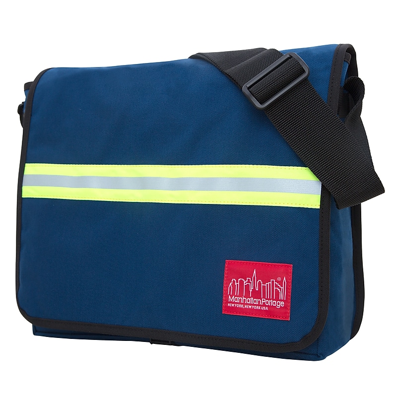 Manhattan Portage Reflective Dj Bag Medium Navy (1420 NVY) image 1