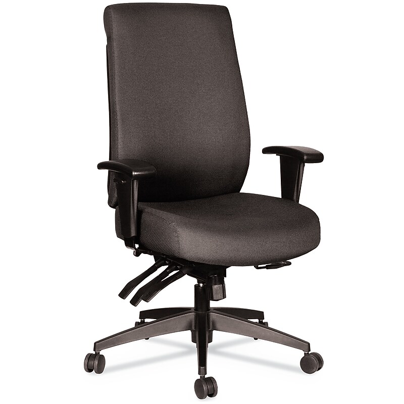 Alera® Wrigley Series Height & Width Adjustable Arm Ergonomic Polyester Task Chair, Black (ALEHPT4101) image 1