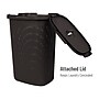Mind Reader 15.85-Gallon Laundry Hamper with Lid, Plastic, Brown, 2/Set (60HAMP2PK-BRN)~#|#~05885B90-9A82-4378-9B36124AC185845F_sc7