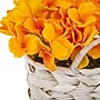 National Tree Company 10" Yellow Hydrangea Bouquet in White Basket (MT81-01326GYW-1)~#|#~05888A98-DAF8-4920-902B24218601516D_sc7