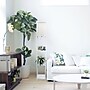 Simple Designs 62.50" Etagere Organizer Storage Shelf Floor Lamp with Linen Shade, White (LF1014-WHT)~#|#~05889731-3F96-4F12-B3CFD6F701E7E3D5_sc7