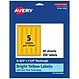 Avery Laser/Inkjet Rectangle Multipurpose Labels, 9.75" x 1.25", Bright Yellow, 200/Pack (94262)~#|#~058E3329-A675-4609-B85D228A8B28548A_sc7