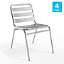 Flash Furniture Restaurant Patio Chair, Aluminum, 4 Pack (4TLH015)~#|#~05919D79-F90E-4C1F-BDB9E8C49E9BCE58_sc7