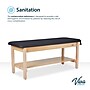 Aristo Wood H-Brace Physician Exam Table with Shelf, 2 Drawer Cabinet, Paper Cutter, Holder, 500lbs. Capacity, Black~#|#~059361C1-CE96-43DE-9A0793DF93160808_sc7