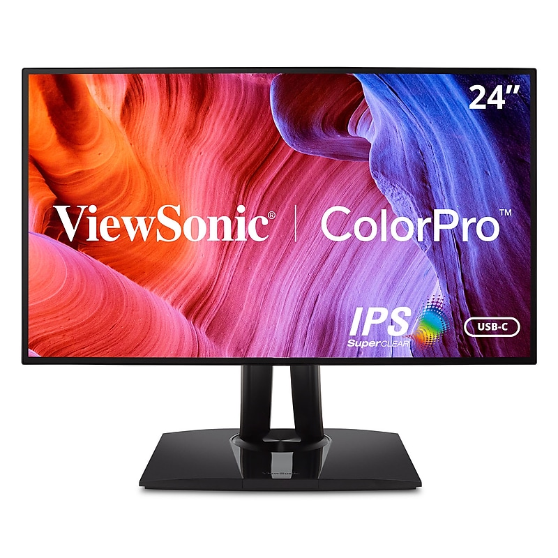 ViewSonic ColorPro 24" 60 Hz LCD Monitor, Black (VP2468A) image 1