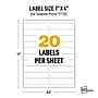 Avery Inkjet UltraDuty GHS Labels, 1" x 4", White, 500 Labels/Pack (97182)~#|#~0596BBEA-559F-45B6-B4241604F62FB38F_sc7