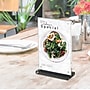 Deflect-O Sign Holder, 4" x 6", Vertical, Table Top, Black/Clear Acrylic (WP249-TR46B)~#|#~05975F6F-131B-4D3D-BF496B0E3926B953_sc7
