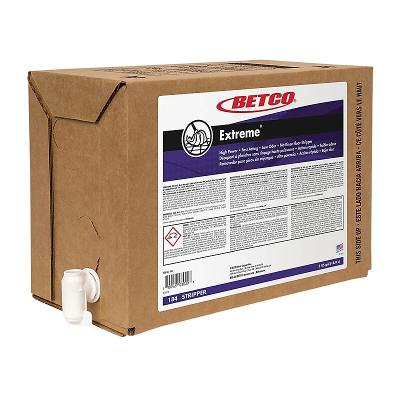 Betco Extreme Floor Stripper, Lemon Scent, 5 Gal. (184B500) image 1