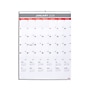 2026 Staples 22.19" x 29" Monthly Wall Calendar, White/Red/Gray (ST63005-26)~#|#~05AC20F1-06FA-4ACF-BA37C3DE6C18443E_sc7