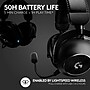Logitech PRO X 2 LIGHTSPEED Wireless Bluetooth Stereo Gaming Over-the-Ear Headset, 3.5mm, Black (981-001262)~#|#~05B28606-AEDC-4A67-BA92BBA64E68B6C6_sc7
