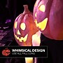 Haunted Hill Farm 3-Piece Spooky Lighted LED Jack O Lantern Set, Battery Operated, Rustic Orange (HHRSSET3PMP-ORG)~#|#~05B62505-DEF8-4986-AF661F8DFC00E142_sc7