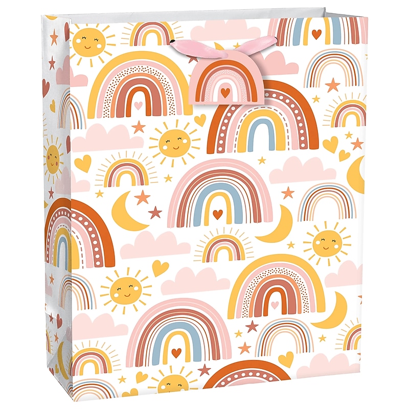 Party City Neutral Rainbow Extra Large Gift Bag, Multicolored (AM170796-NS) image 1