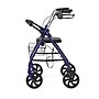 Medline Basic Knockdown Folding Steel Rollator, Adult, Blue (MDS86860EBS8)~#|#~05B906D7-64EE-4320-B58594A53E31C790_sc7