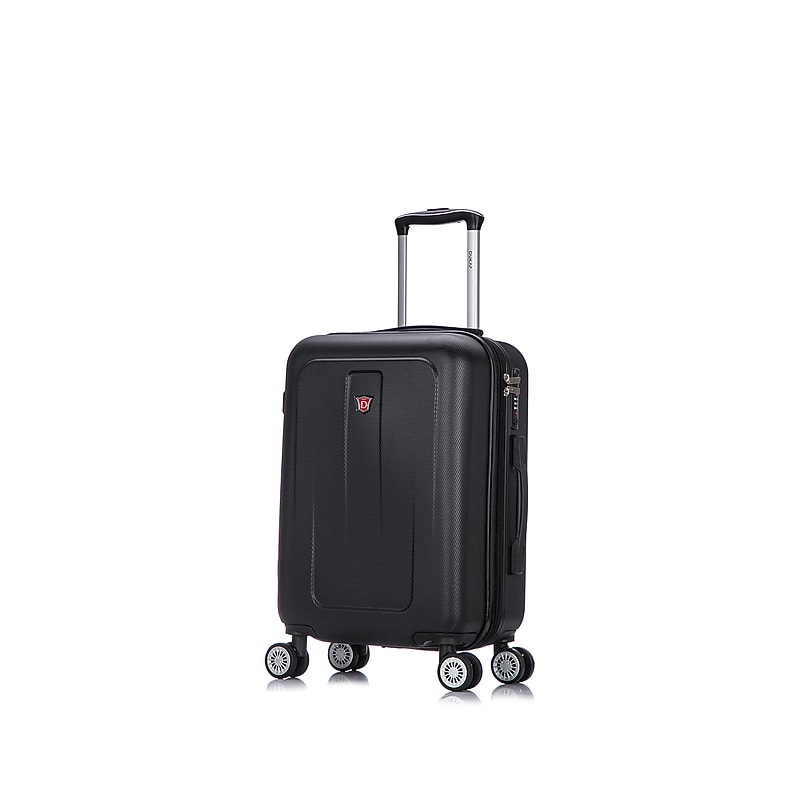DUKAP Crypto 20" Hardside Carry-On Suitcase, 4-Wheeled Spinner, TSA Checkpoint Friendly, Black (DKCRY00S-BLK) image 1
