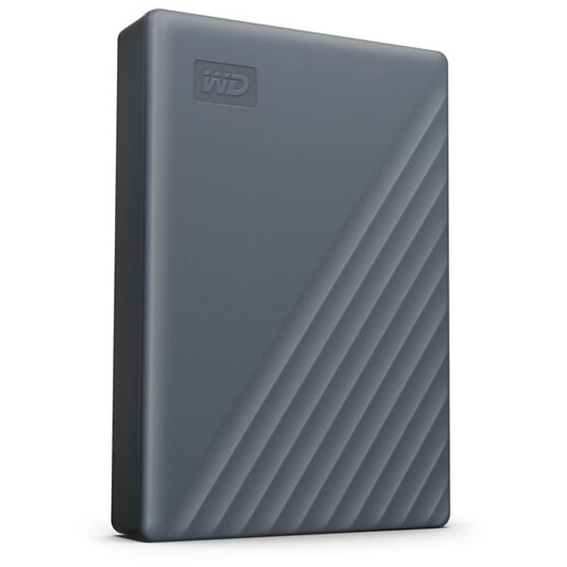 Western Digital My Passport 4TB External USB 3.2 Portable Hard Drive, Silicon Grey (WDBRMD0040BGY-WESN) image 1
