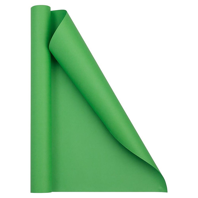 JAM Paper Gift Wrap, 26.3' x 2.5", Lime Green, 2/Pack (277013530263a) image 1