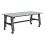 Learniture Ideate Series Rectangular Activity Table, 72" x 36", Laminate, North Sea/Graphite (LNT-NOR3004-GT-PK-SO)~#|#~05C813DB-4A49-4E1D-B8B07CEB06A6D322_sc7