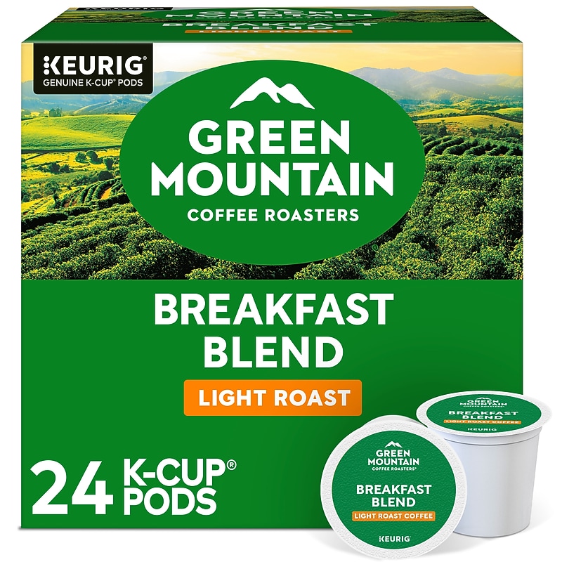 Green Mountain Breakfast Blend Coffee Keurig® K-Cup® Pods, Light Roast, 24/Box (5000378718) image 1