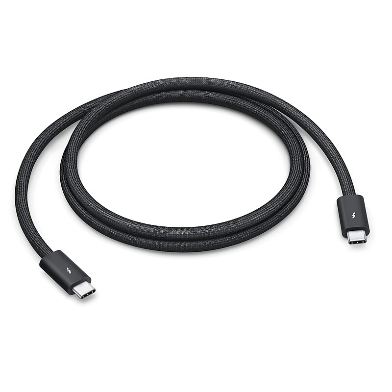 Apple Thunderbolt 5 Pro USB-C to USB-C Charging Cable, 3.28 ft., Black (MC9C4AM/A) image 1