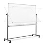 Luxor Double Sided Magnetic Porcelain Mobile Dry-Erase Whiteboard Easel, Aluminum Frame, 72"W x 40"H (DEMW002)~#|#~05CE5D18-989A-4EA2-922F136E4B54E6B0_sc7