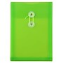 JAM Paper Premium Plastic Filing Envelope with Button & String Closure, 6 1/4" x 9 1/4", Lime Green, 3/Pack (472B1LIX3)~#|#~05CF6AE7-8DA1-4FC1-845CFB50469309DA_sc7