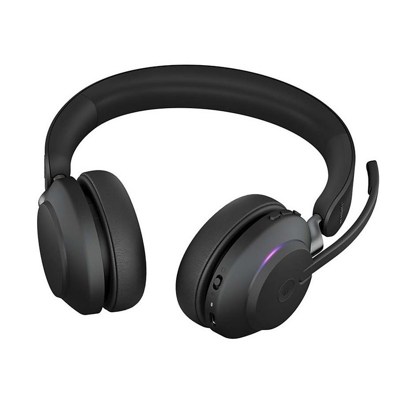 Jabra Evolve2 Wireless Bluetooth Stereo Phone & Computer On Ear Headset, USB-A, MS Certified (26599-989-999-01) image 1