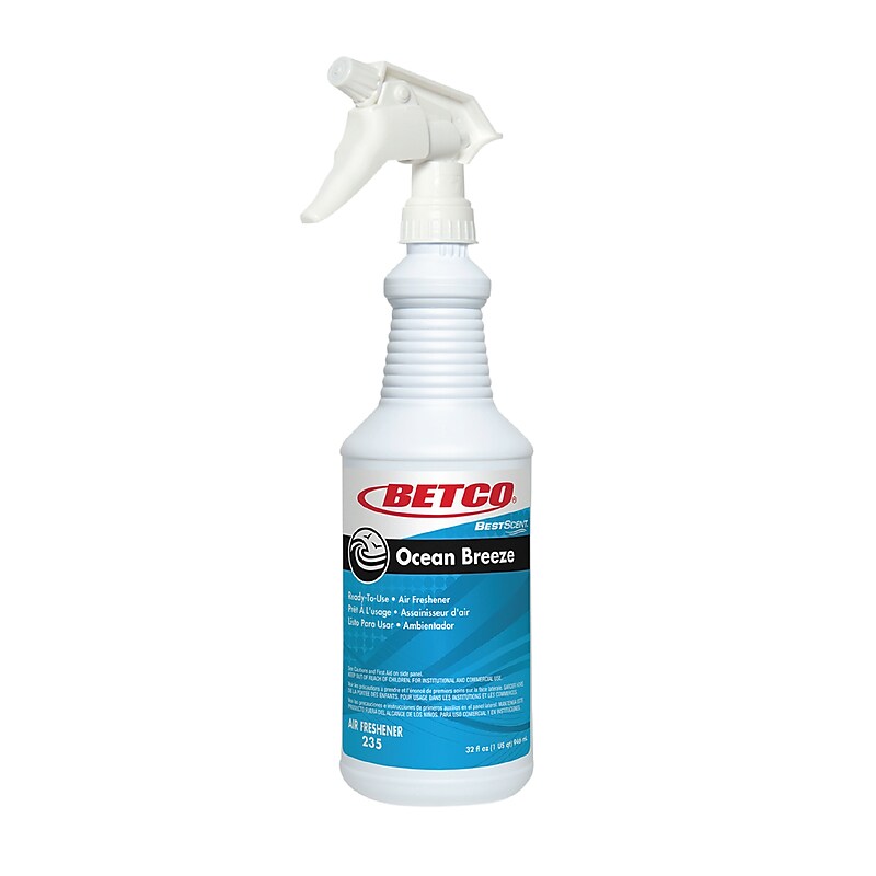 Betco Ocean Breeze RTU Deodorizer, Fresh, 32 oz., 12/Carton (BET2351200) image 1