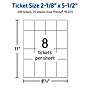 Avery Integrated Cards, 2-1/8" x 5-1/2", Glossy White, 200/Pack (95331)~#|#~05E02675-5A86-4BB0-830900013194434C_sc7