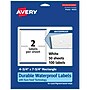 Avery Laser/Inkjet Rectangle Waterproof Multipurpose Labels, 7.75"  x 4.75", White, 100/Box (94255)~#|#~05E0F887-3F9A-483F-85D60C2AA45061A4_sc7