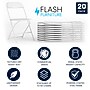 Flash Furniture HERCULES Plastic Folding Chair, Premium White, 20/Pack (20LEL3WHITE)~#|#~05EADFD5-84A8-4F28-889EBA3550D94F47_sc7