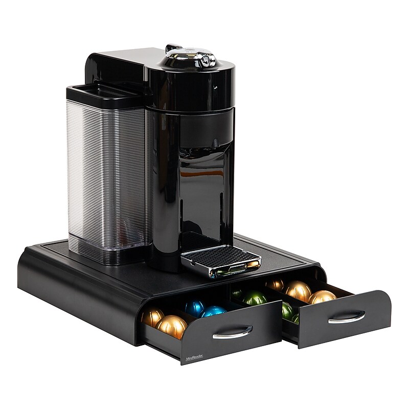 Mind Reader Plastic Organizers, Black (VERTRAY-BLK) image 1