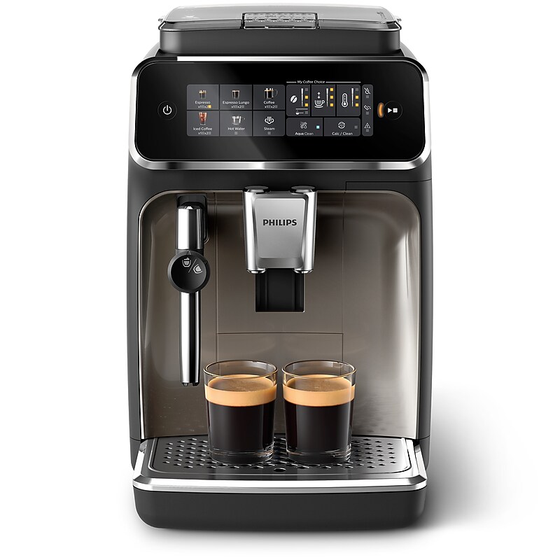 Philips 3300 Automatic Espresso Machine, Black/Chrome (EP332690) image 1