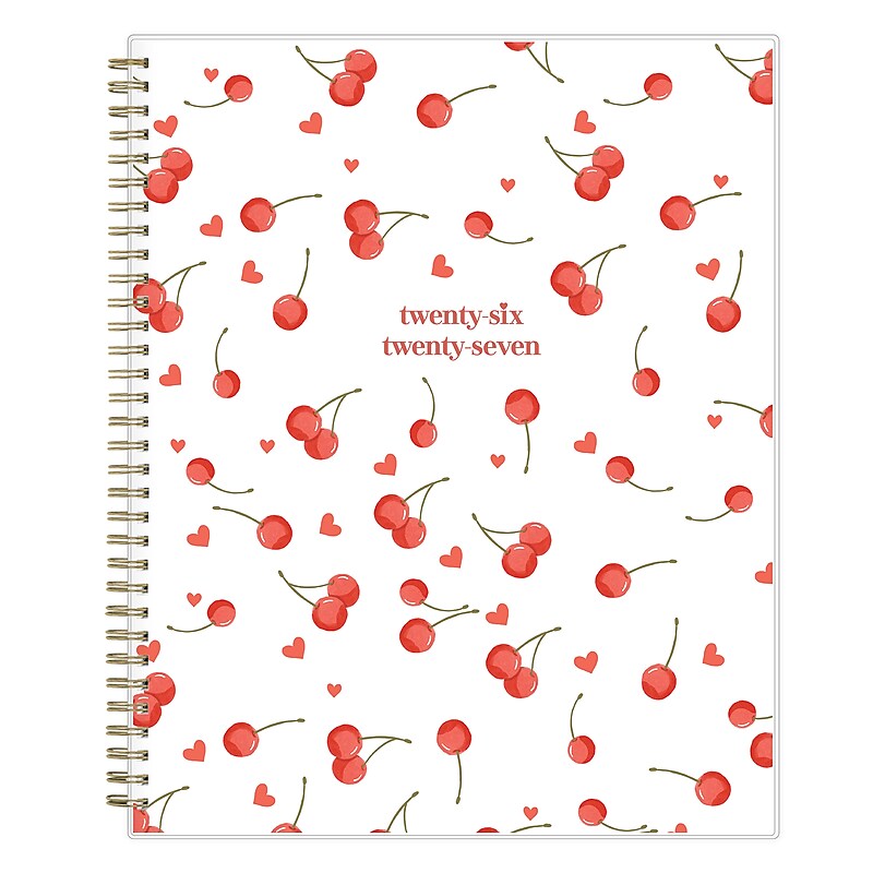 2026-2027 Blue Sky Cereza 8" x 11" Academic Year Weekly & Monthly Planner, Plastic Cover (157545) image 1