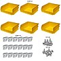 Triton Products 10-7/8" L x 11" W x 5" H LocBin Storage Bin With BinClip, Yellow, 6/CT (BK-235)~#|#~05F214FA-5927-4008-88F14F1D154B2205_sc7