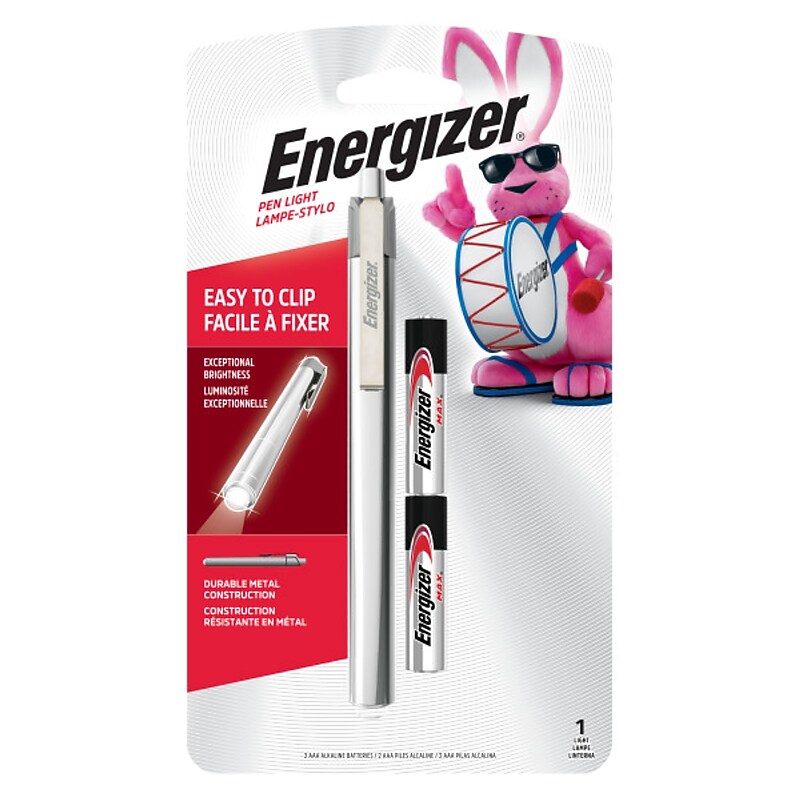 Energizer 5.72" LED Penlight, Silver (PLED23AEH) image 1