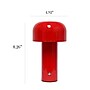 Simple Designs Mushroom Magic LED Table Lamp, Red (LD1070-RED)~#|#~05F56088-9966-4C88-A1F13D39A4B3861C_sc7