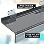Azar Displays Deluxe Acrylic Shoe Shelf for Slatwall, 10"W x 1.25"H x 4"D, Smoke Grey, 10-Pack (556002-SMK-10PK)~#|#~05F59335-079C-4530-B63C898A6AB417F1_sc7