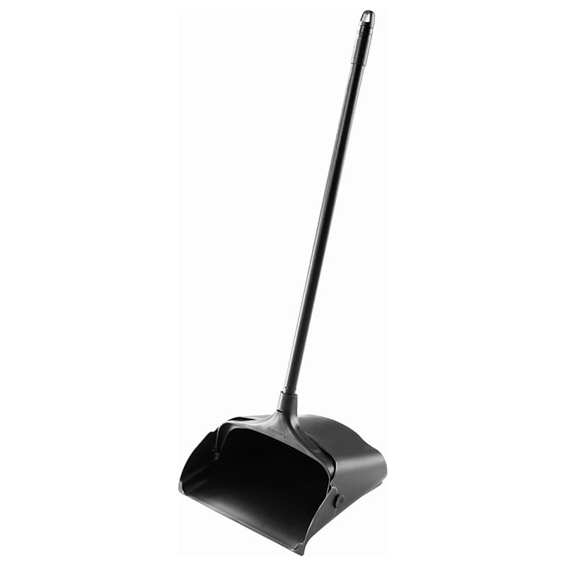 Rubbermaid Executive Lobby Pro 11.25" Plastic Upright Dustpan, Black (FG253100BLA) image 1