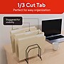 Staples File Folders, Letter Size, 1/3‑Cut Tabs, Manila, Durable Paper Stock, 100/Pack~#|#~05FB806D-65B4-4431-886871333850ED28_sc7