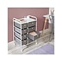 Honey-Can-Do 8-Drawer Metal/Plastic Mobile Storage Cart with Swivel Casters, White/Gray (CRT-09587)~#|#~05FE008B-49E8-47BF-848D52B5205C3AEF_sc7
