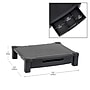 Mind Reader Monitor Stand Riser with Storage Drawer, Black (DRPLMONST-BLK)~#|#~0603D854-D79D-4785-96300C073A603F1E_sc7