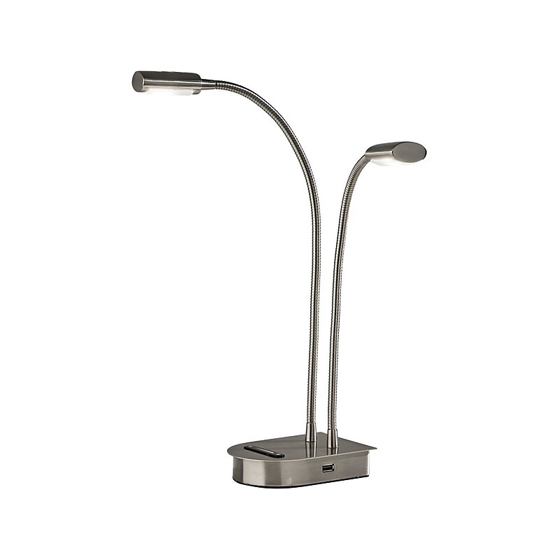 Adesso Eternity LED Desk Lamp, 20.75", Brushed Steel (5026-22) image 1