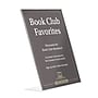 Excello Global Products Anti-Glare L Shape Sign Holder, 8.5" x 11", Vertical, Table Top/Countertop, Clear Acrylic~#|#~0610E203-320A-41BF-AF5E0448CC5D9750_sc7