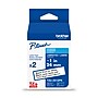Brother P-touch Laminated Label Tape, ~1" x 26.2', Black on White, 2/Pack (TZe2512PK)~#|#~06112E54-4243-4744-8C30F051C8D0D685_sc7